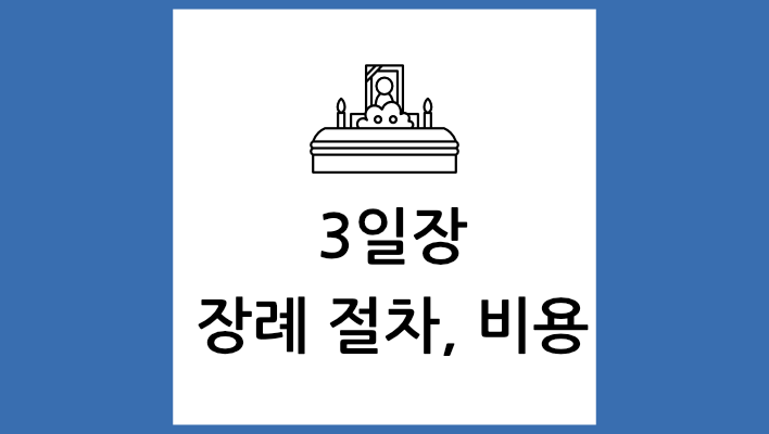 3일장 장례 절차, 비용